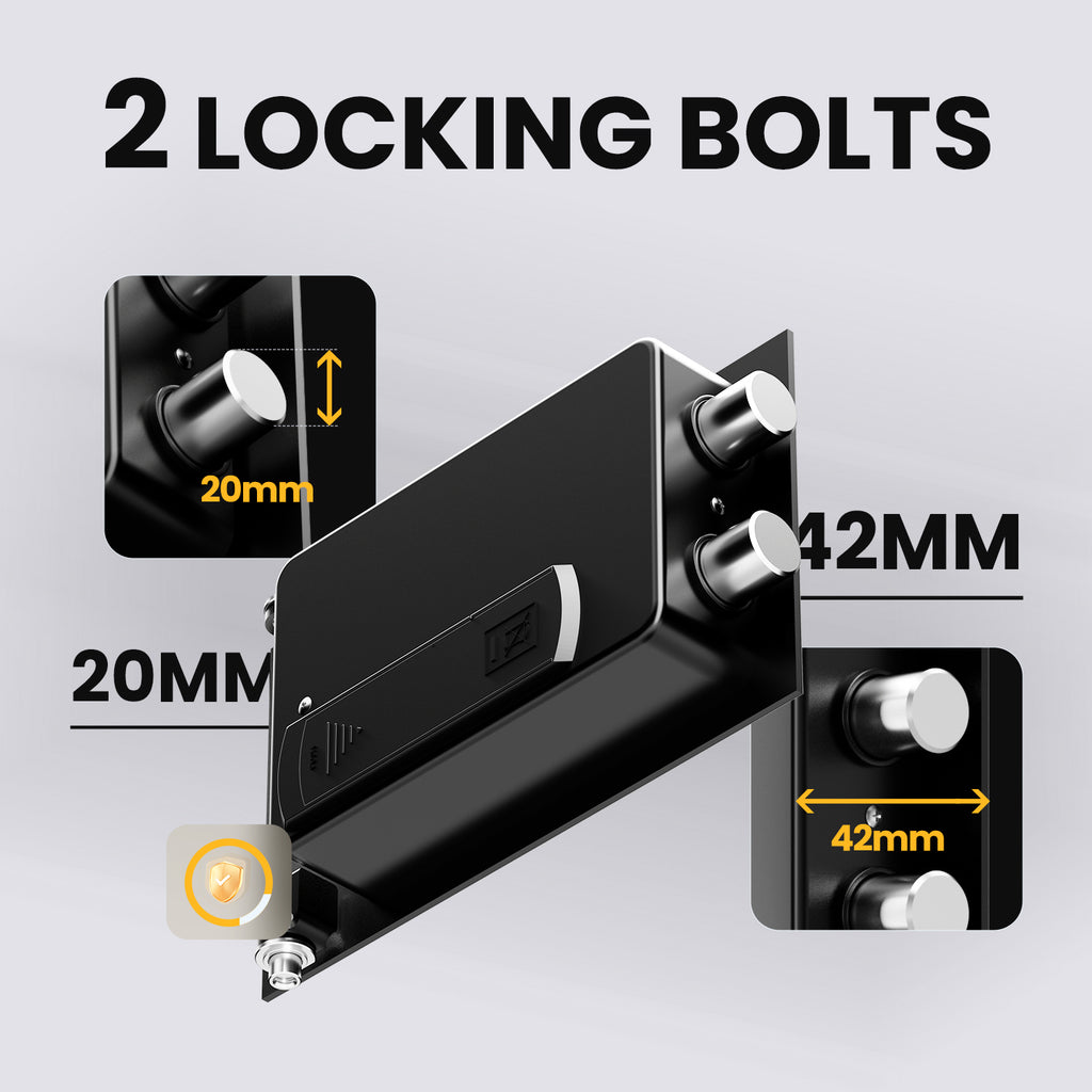 XDeer small Biometric Safe Lock Box - 0.43 Cubic Feet Fingerprint for,withSilent Mode and LED Light,Money safe for Home box, Office, and Kid,Anti-Theft