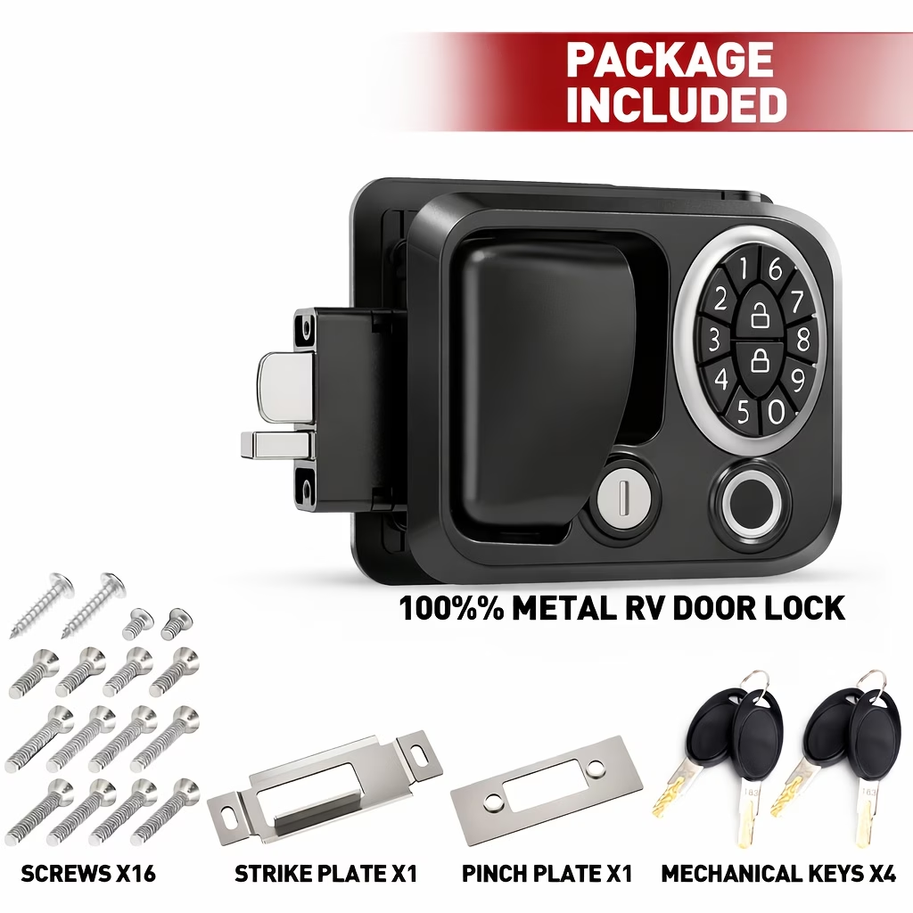 Smart RV Door Lock with Fingerprint Access