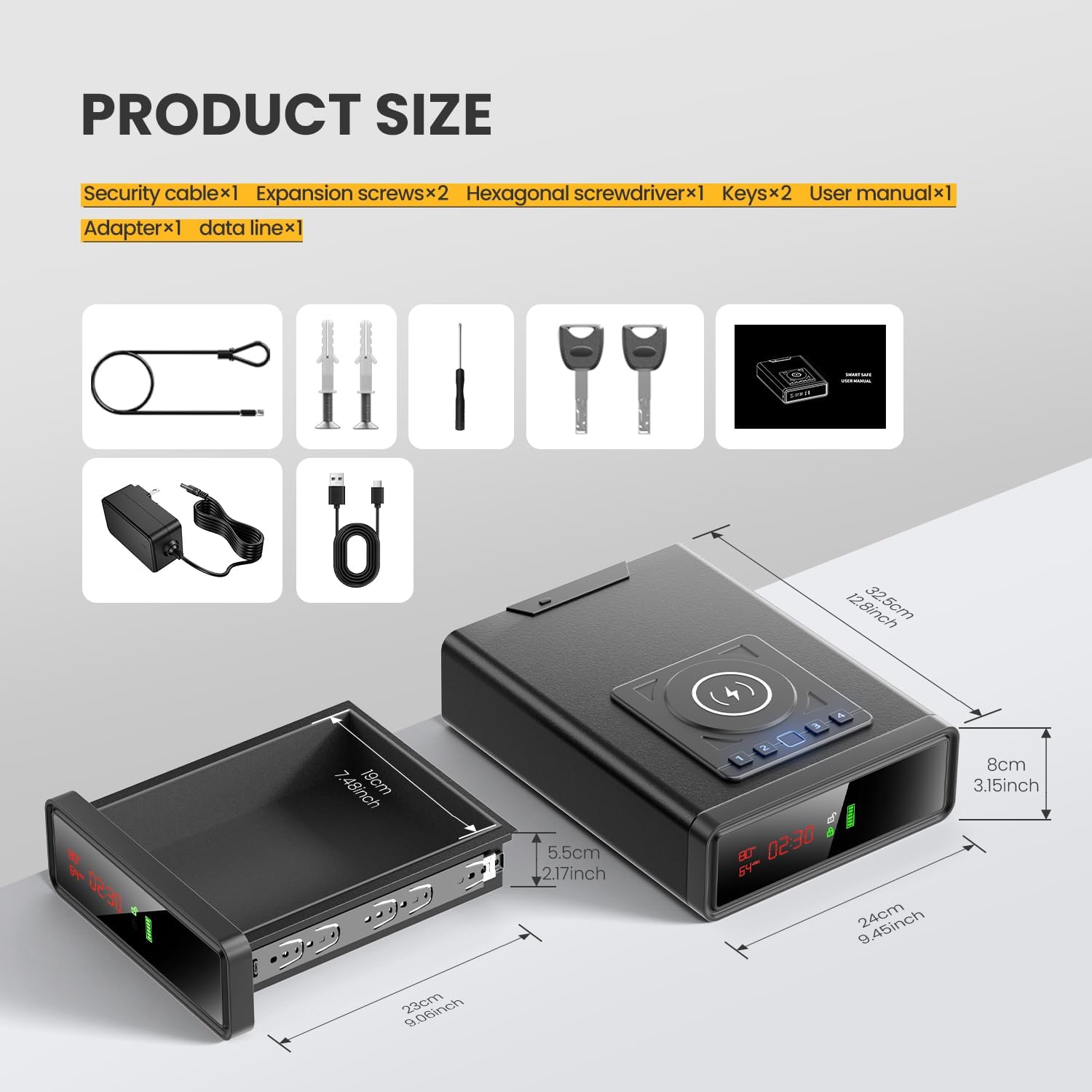 XDeer S003 Quick Access Thumbprint Handgun Safe with Electronic
