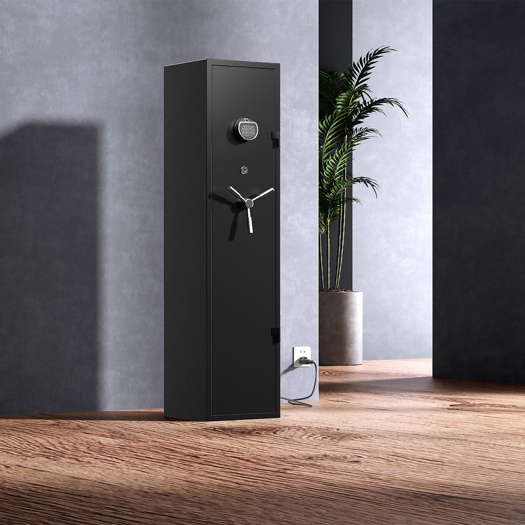 XDeer RS100 High Capacity 5 Rifle Gun Cabinet for Home Security