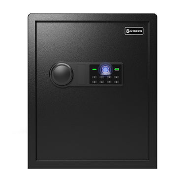 XDeer CS42 Biometric Safe for Home Use with Two Security Live Bolts, 1.7 Cubic Feet Jewelry Safe Lock Box
