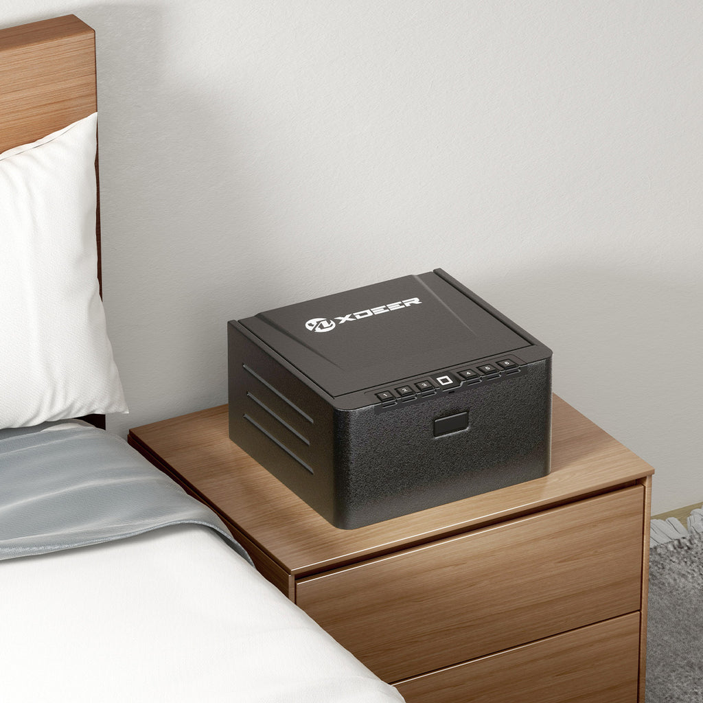 XDeer S005 4 Pistols High Capacity Biometric Gun Safe with Silent Mode