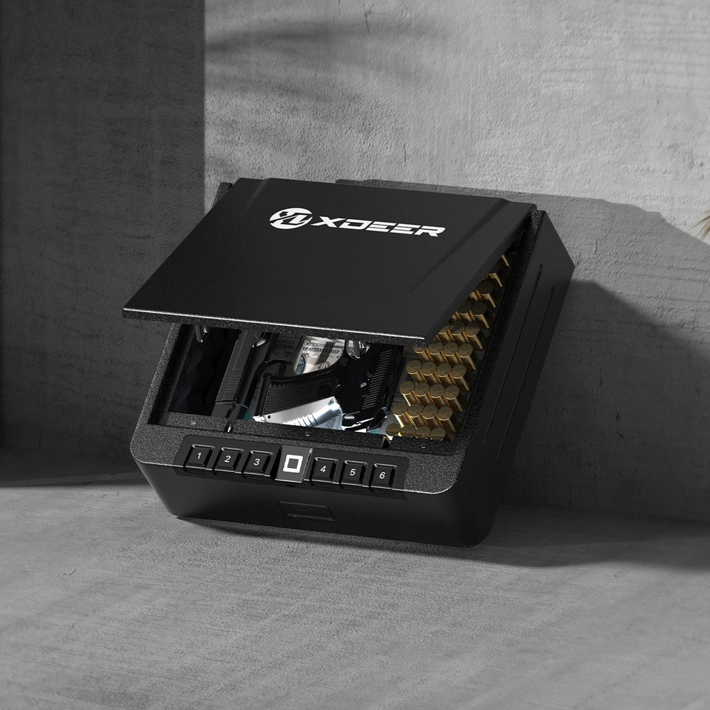 XDeer S006 High Capacity Pistol Safe with Biometric Fingerprint Lock