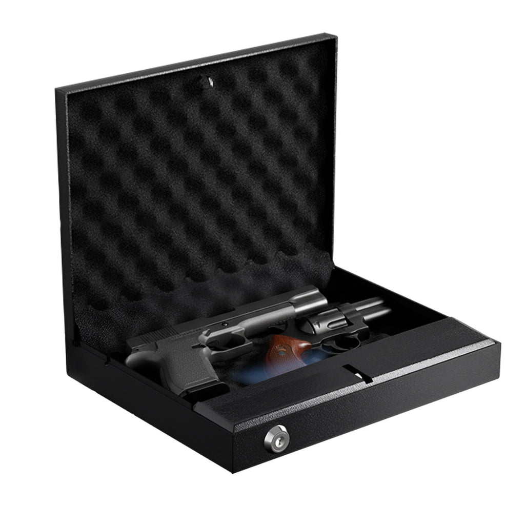 XDeer S004 Pistol Safe with Biometric Fingerprint Lock for Nightstand