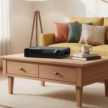 XDeer S10 Durable Steel Biometric Gun Safe with Interior LED Light