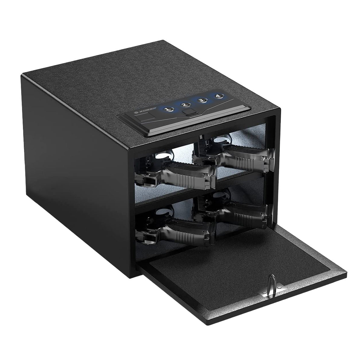 XDeer S003 Quick Access Thumbprint Handgun Safe with Electronic Lock