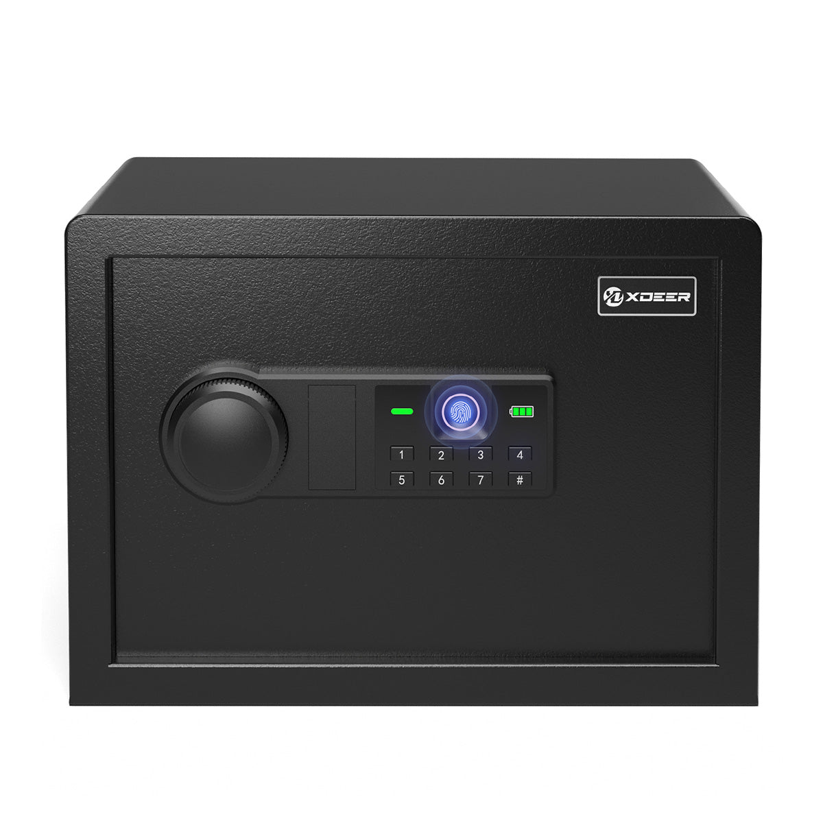 XDeer CS25 Compact Biometric Security Box with Combination Lock, 0.8 Cubic Feet Small Home Safe