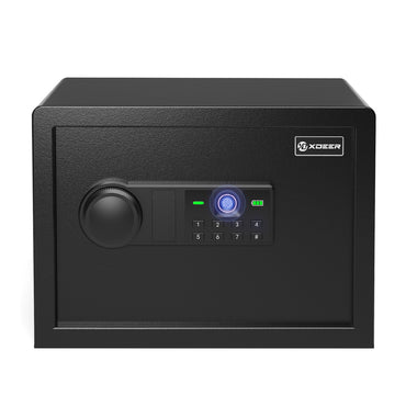 XDeer CS25 Compact Biometric Security Box with Combination Lock, 0.8 Cubic Feet Small Home Safe