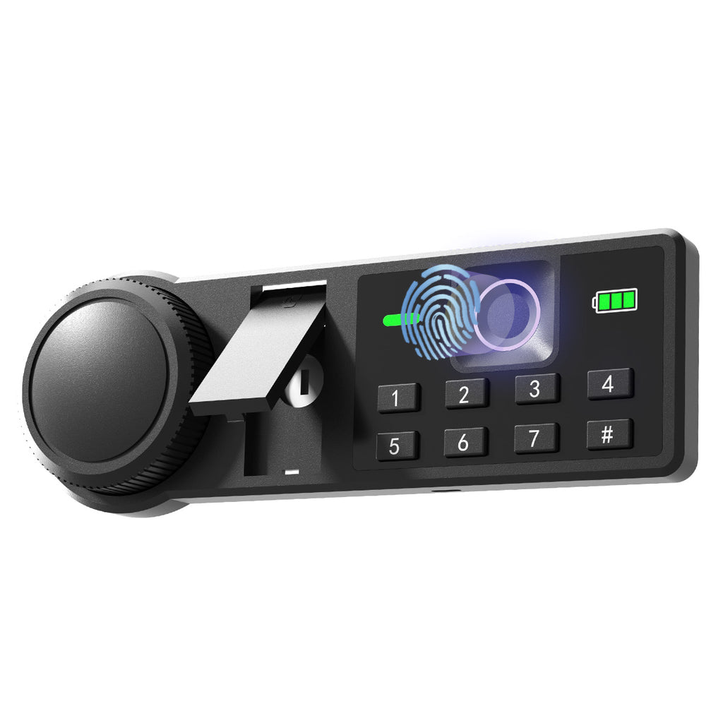 XDeer CS25 Compact Biometric Security Box with Combination Lock, 0.8 Cubic Feet Small Home Safe