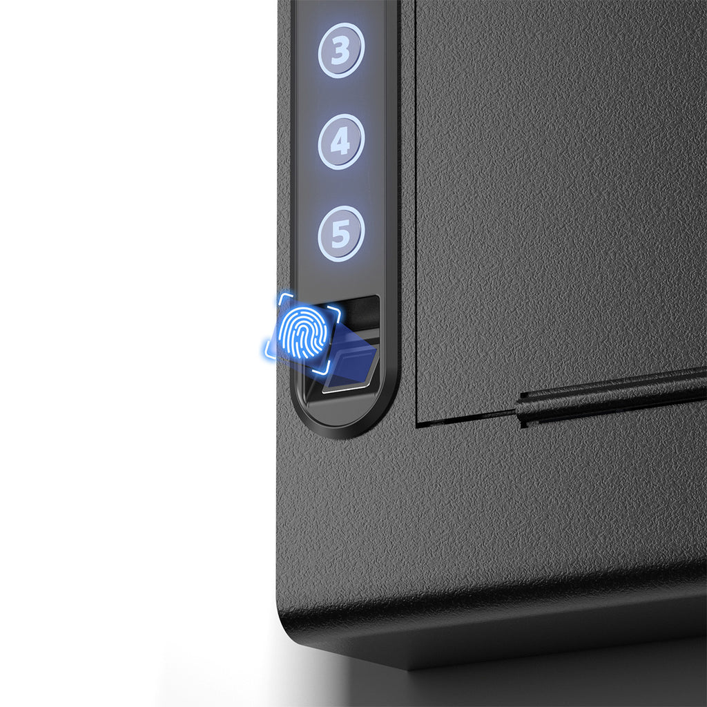 XDeer S008 Wall Mounted Gun Safe with Quick Access Drop Down Lip