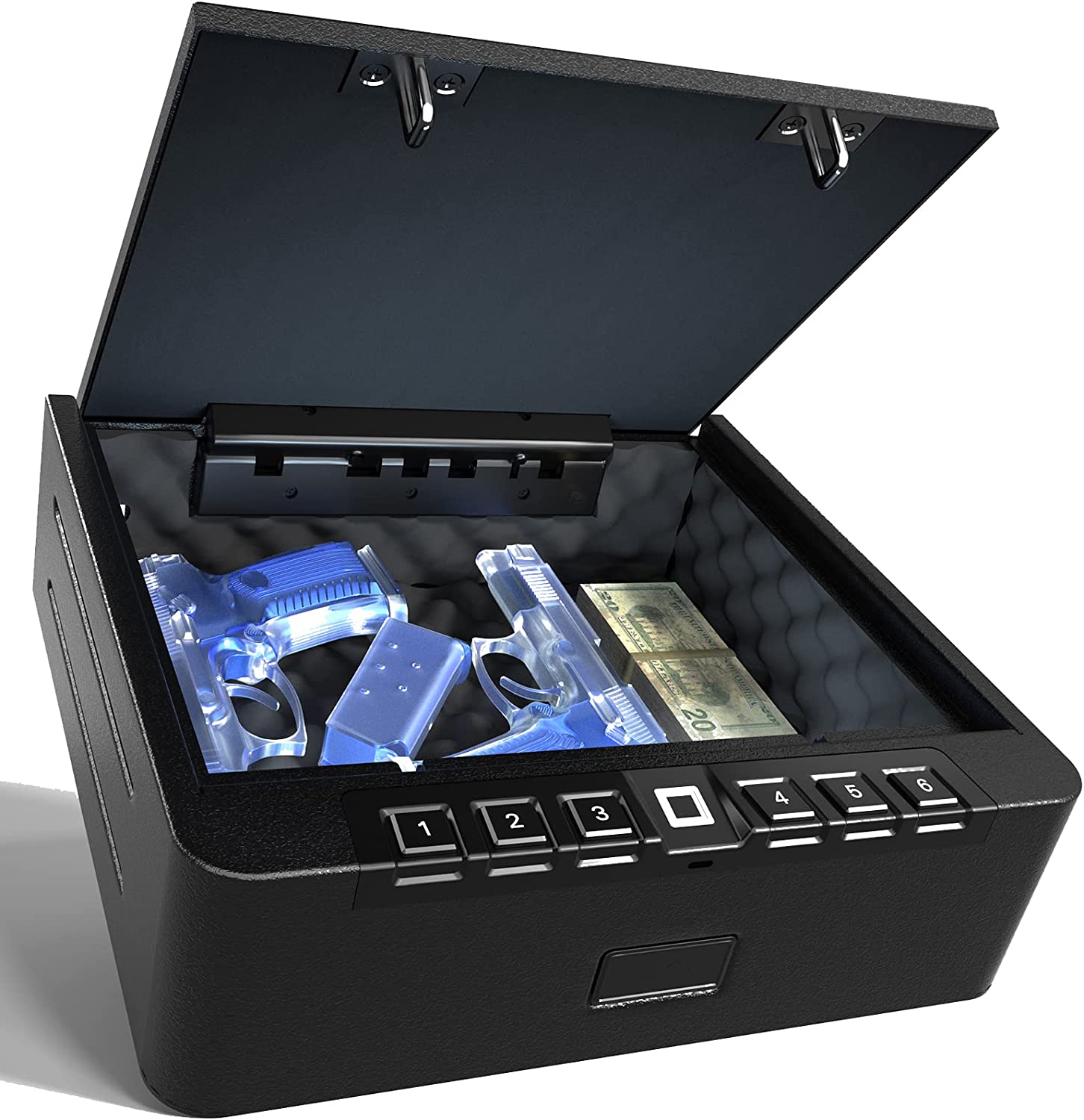 セキュリティ・セーフティ GAN XDeer S005 Biometric Gun Safe for Pistols - Quick-Access
