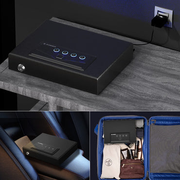 XDeer Security Flat Wall Safes In-Wall Hidden Safes Biometric Safes  Fingerprint Safes Electronic Hidden Safes with Numeric Keypad Protecting  Handguns